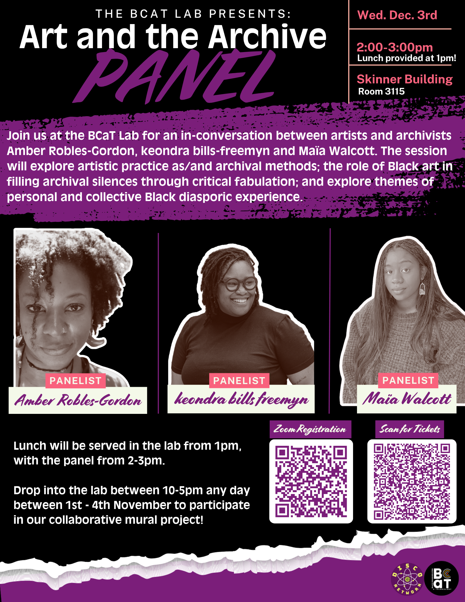 Filer for Art and the Archive Panel hosted on December 3, 2025