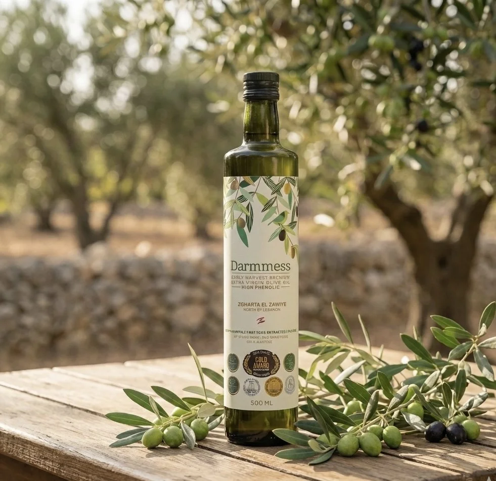 Darmmess High Phenolic Extra Virgin Olive Oil 500ML- Zgharta El Zawiye, North Lebanon