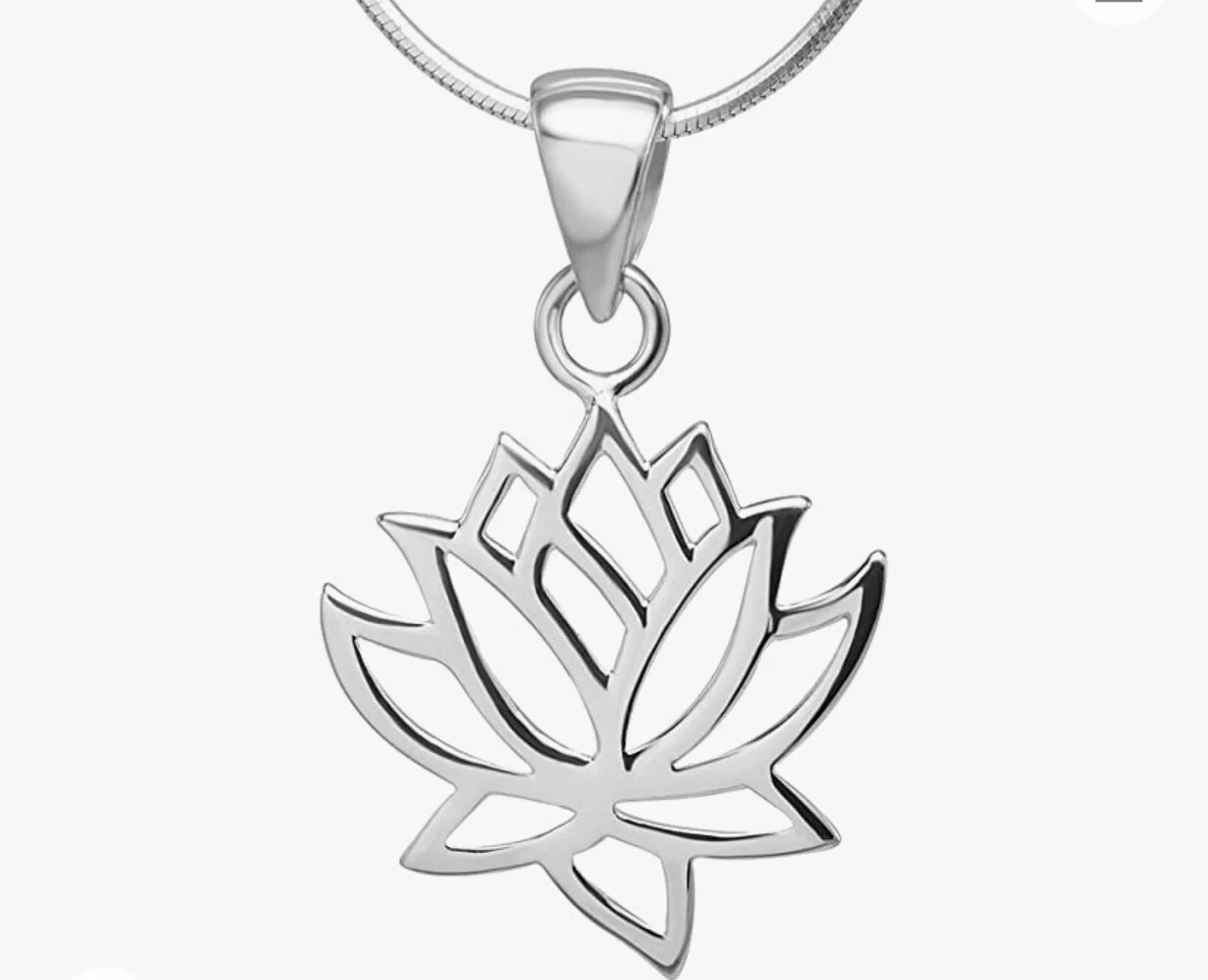 Lotus Flower Necklace in Silver ??? Rays for Compassion