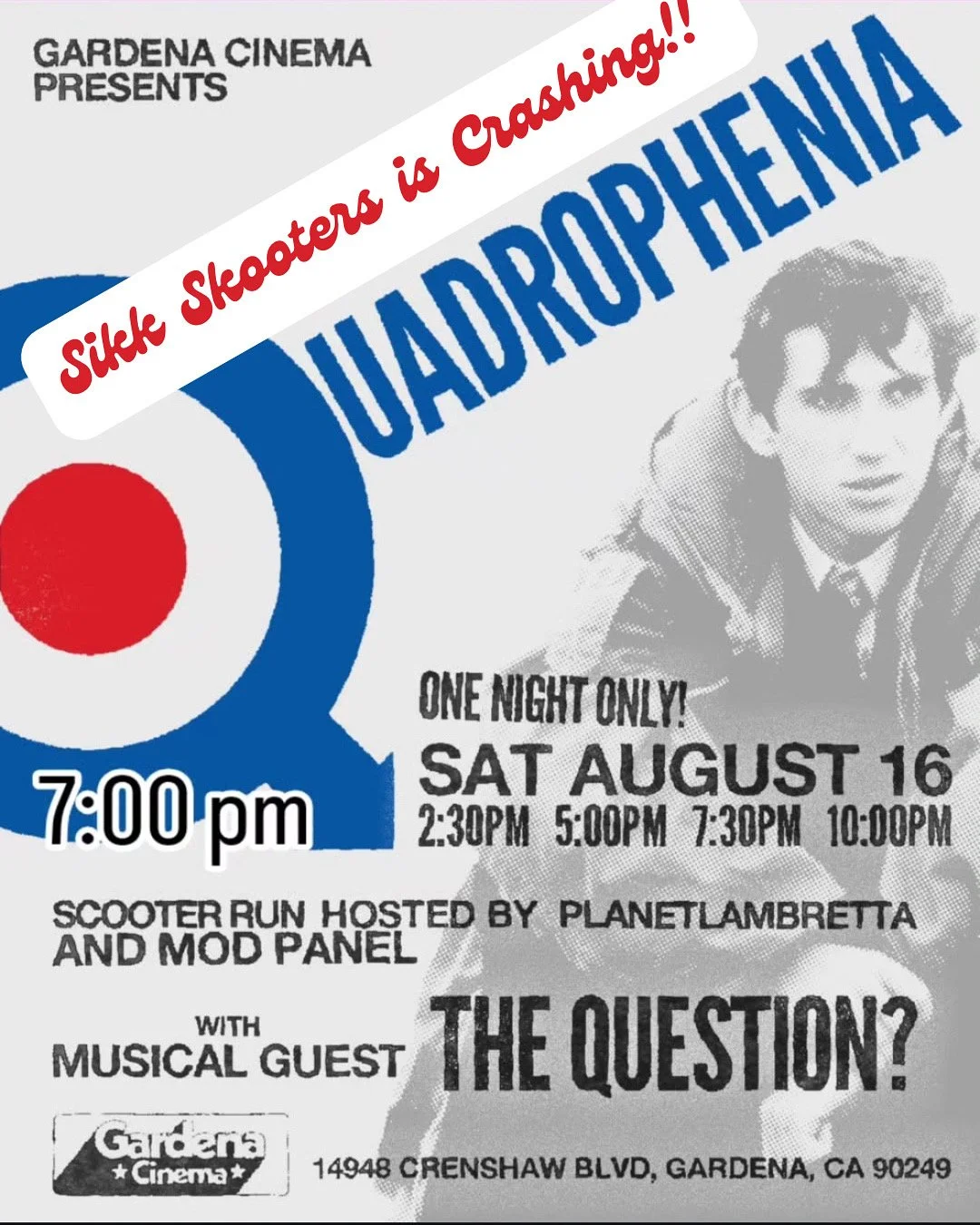 Sikk Summer Nights: Quadrophenia at Gardena Cinema
