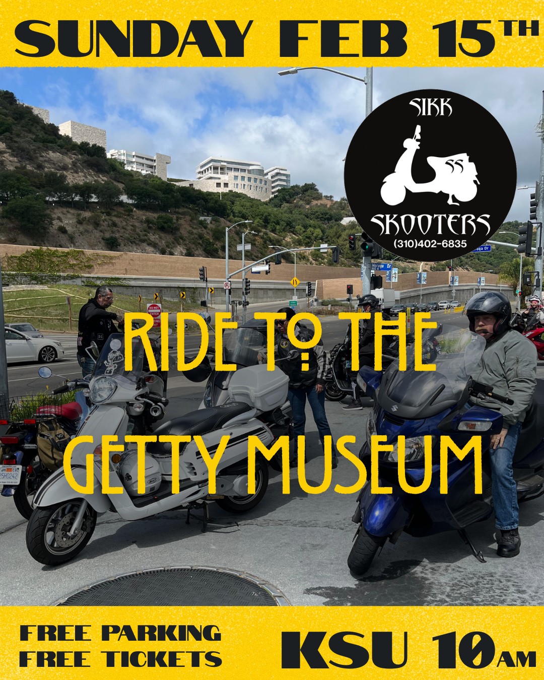Sikk Ride to the Getty Museum 