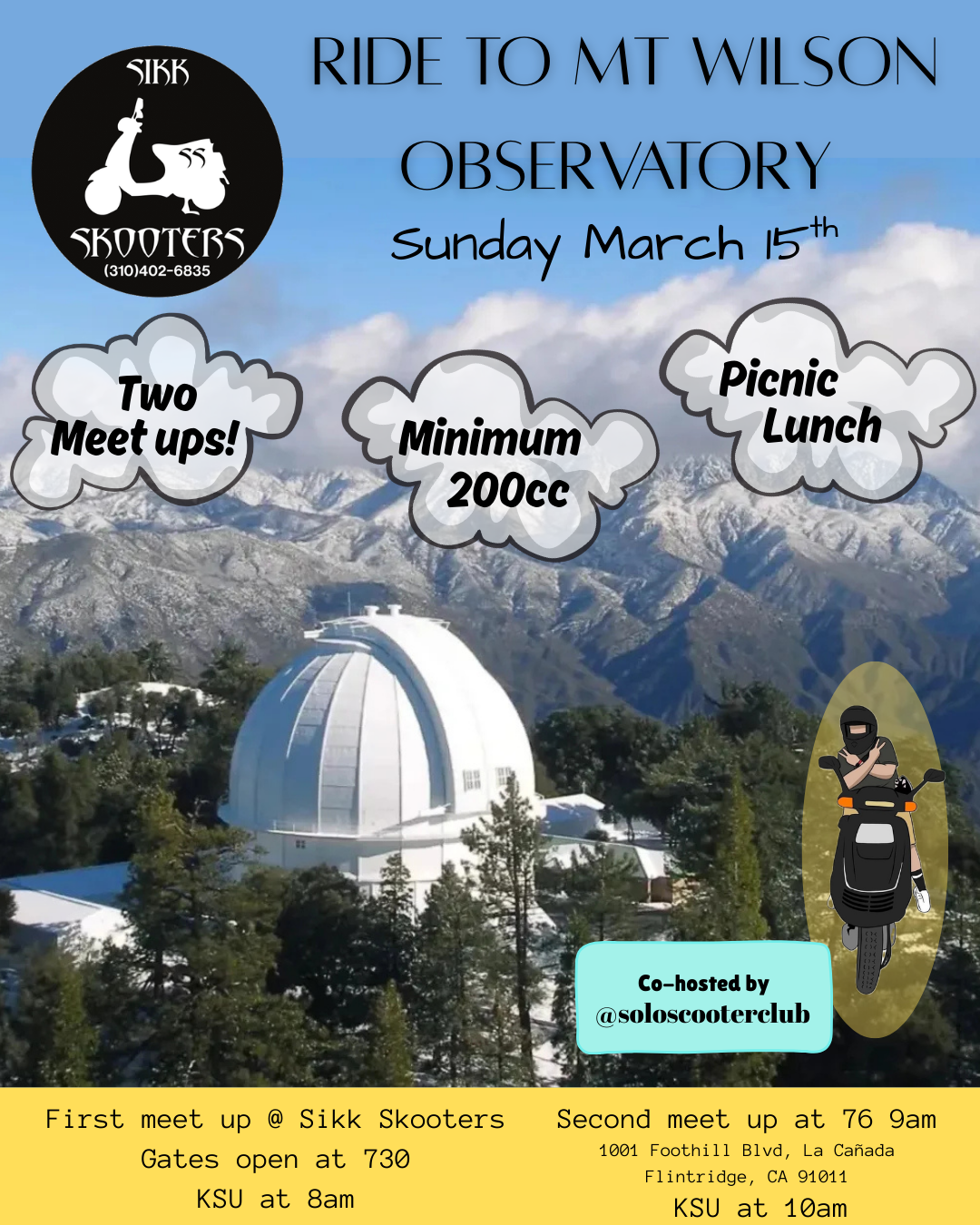 Ride to Mt Wilson Observatory 