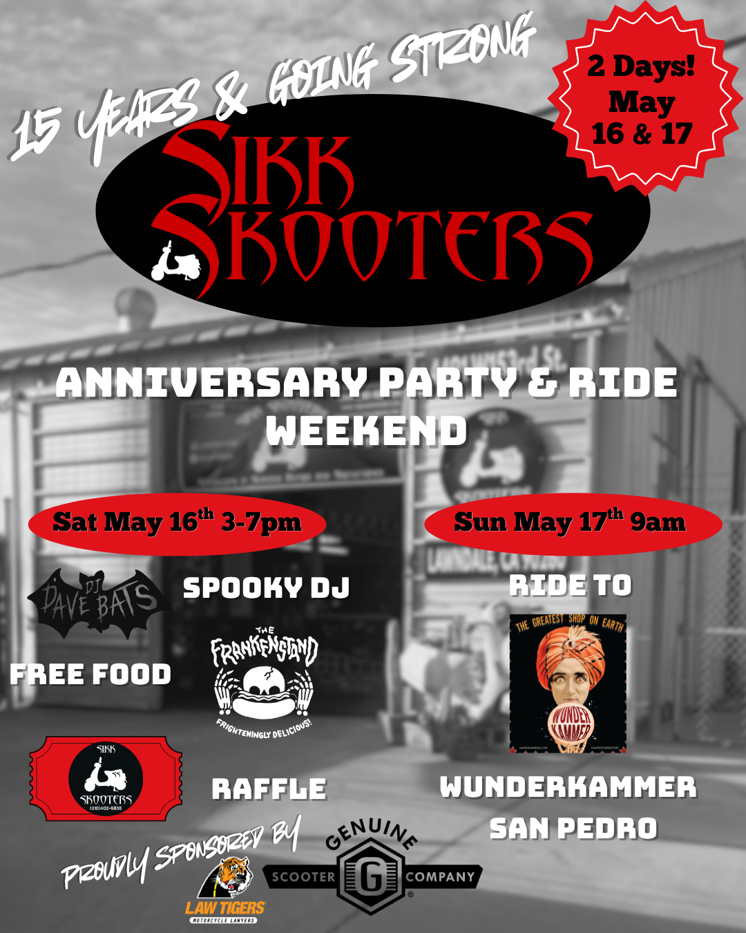 Sikk Skooters 15 Year Anniversary Party Weekend