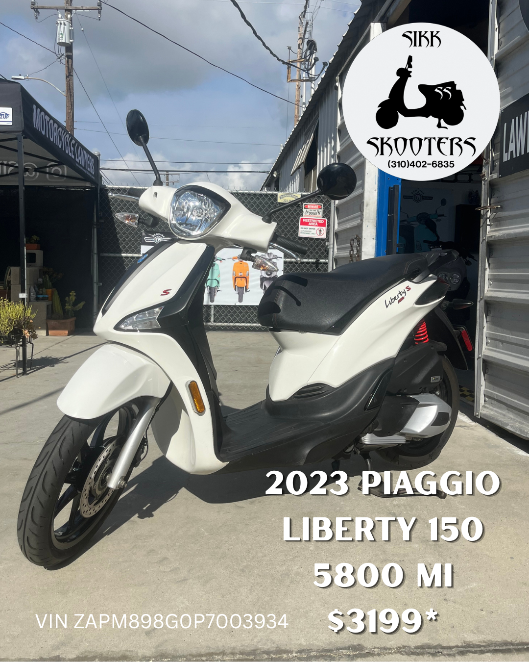 2023 Piaggio Liberty 150 5800 mi $3199.png