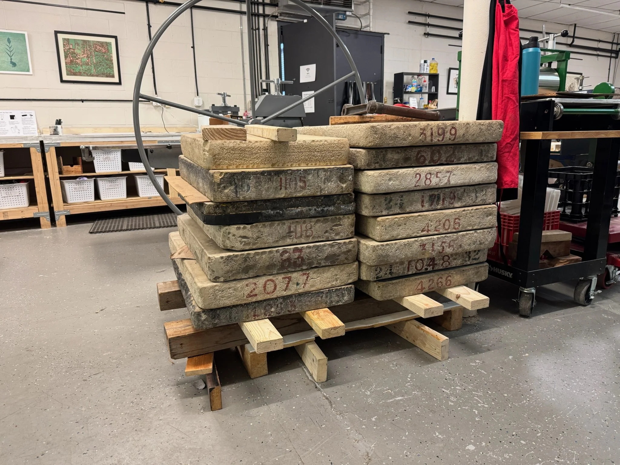 Lithography Stone Use