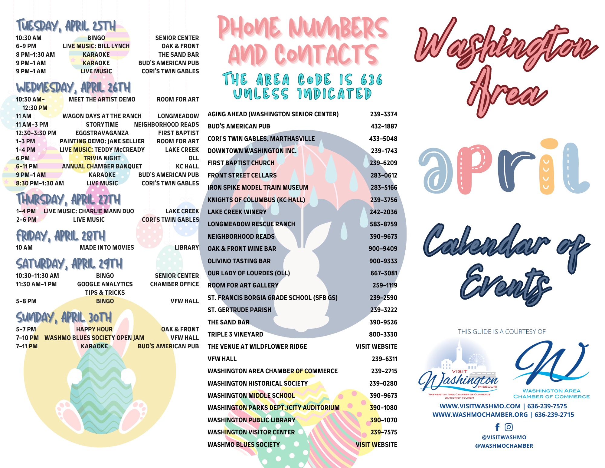 2023 April Calendar Outside Panels