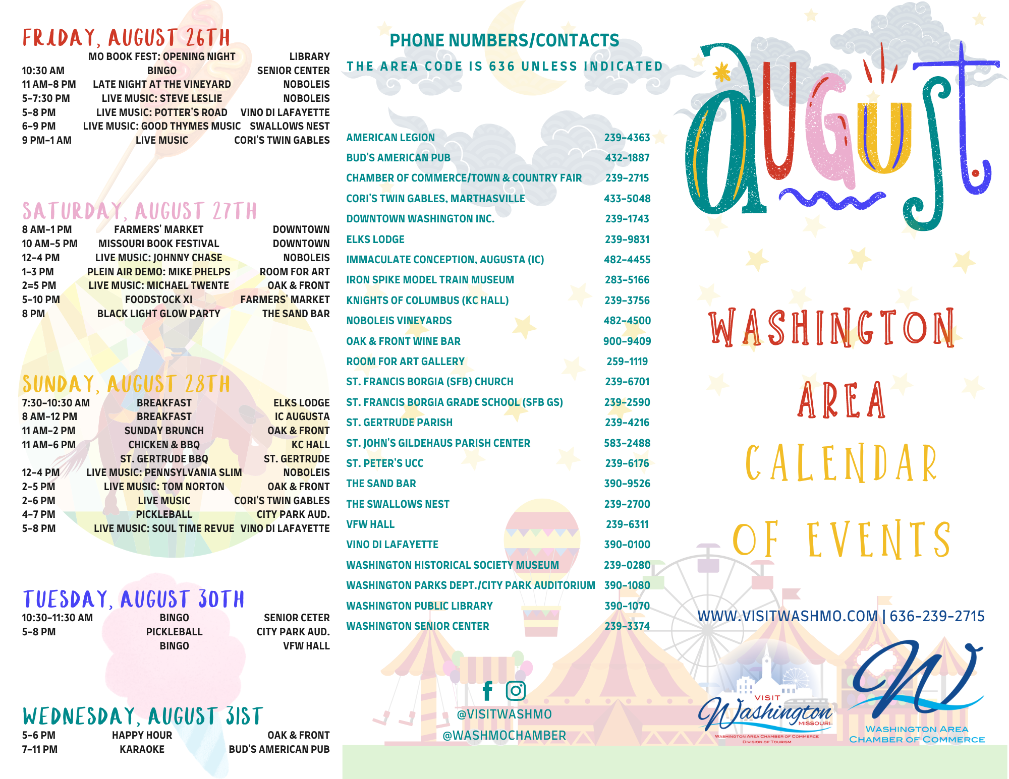 2022 August Calendar Outside Panels