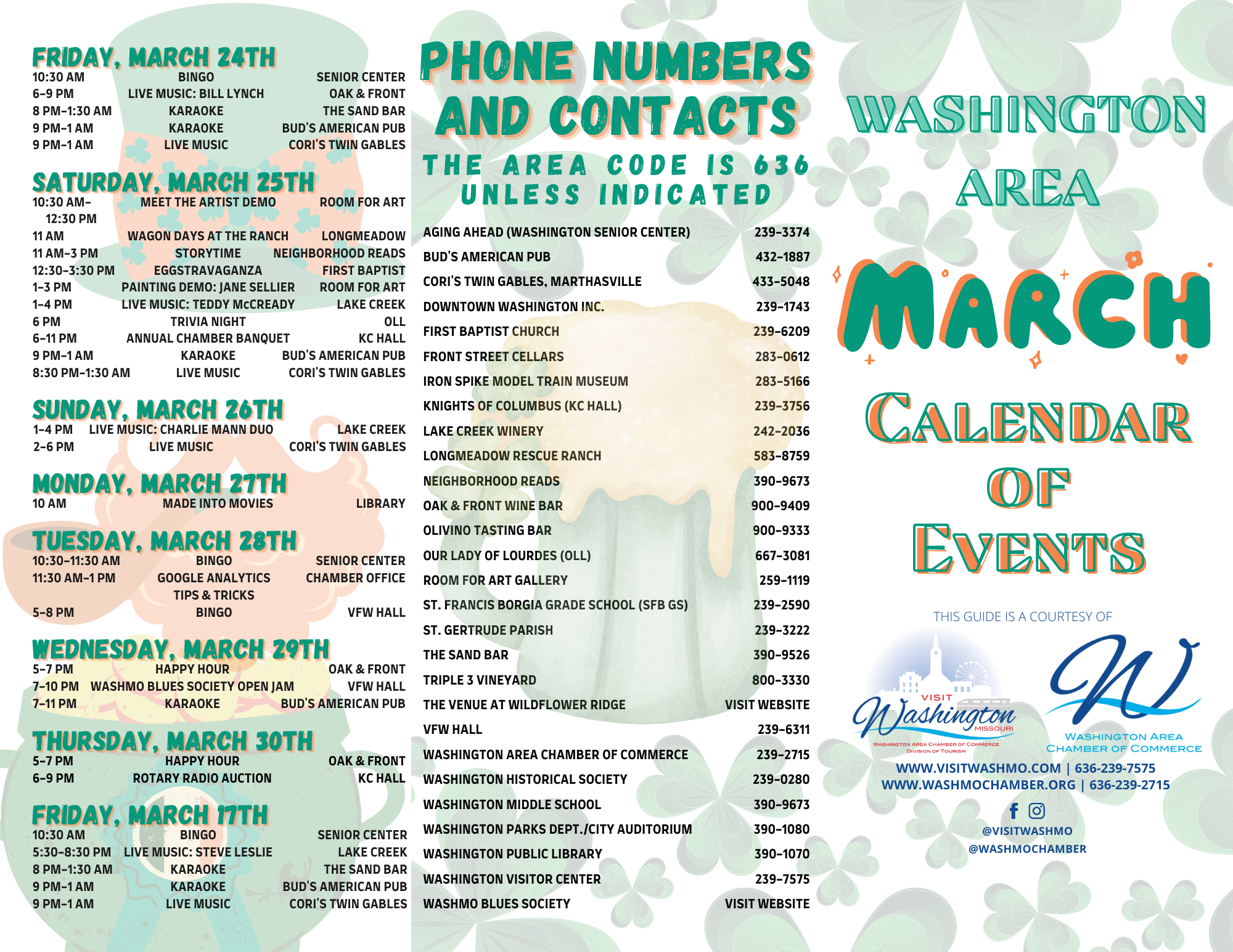 2023 March Calendar Outside Panels