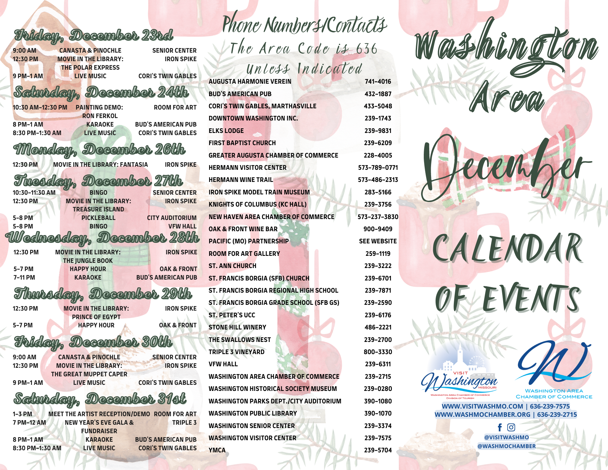 2022 December Calendar Outside Panels