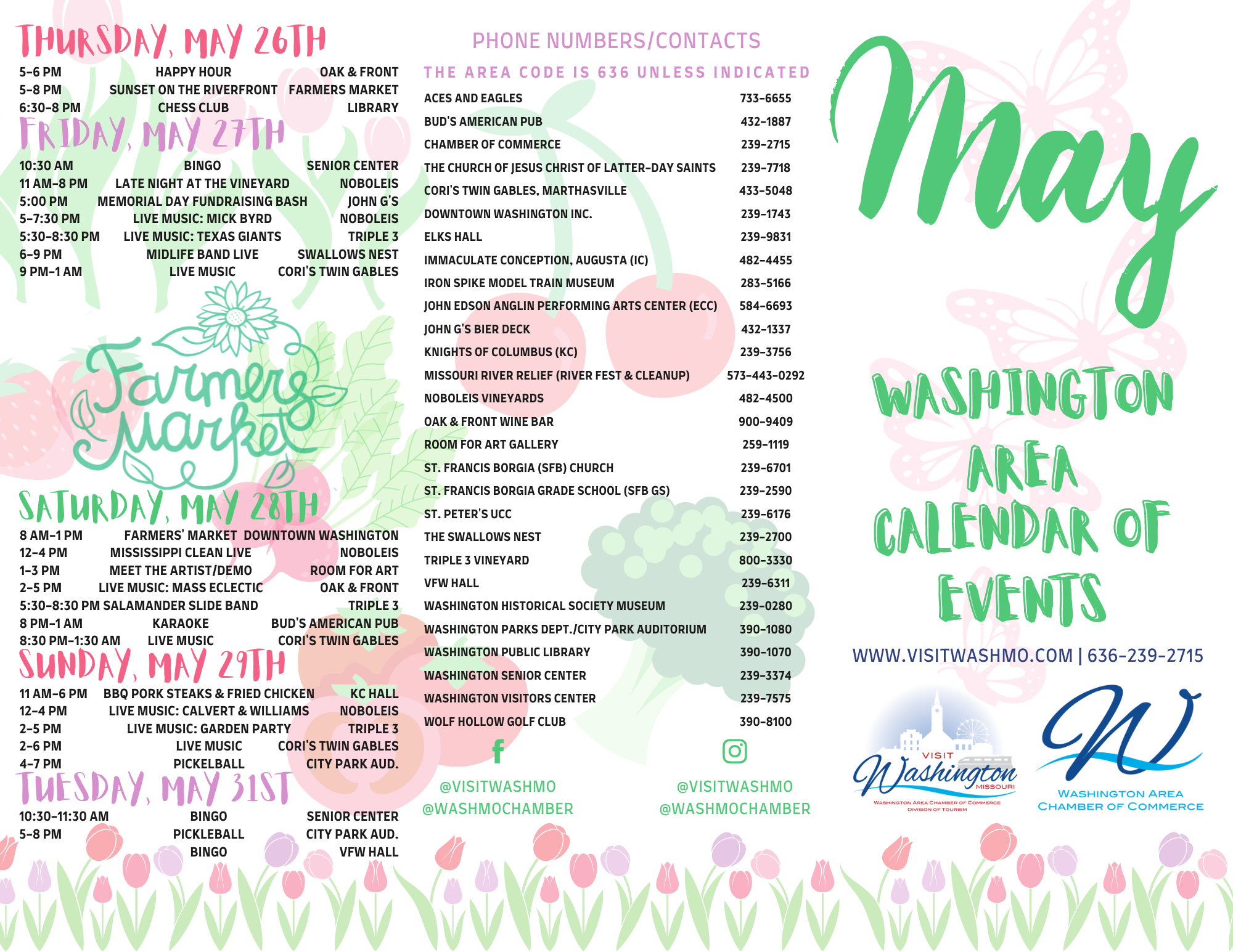 2022 May Calendar Outside Panels