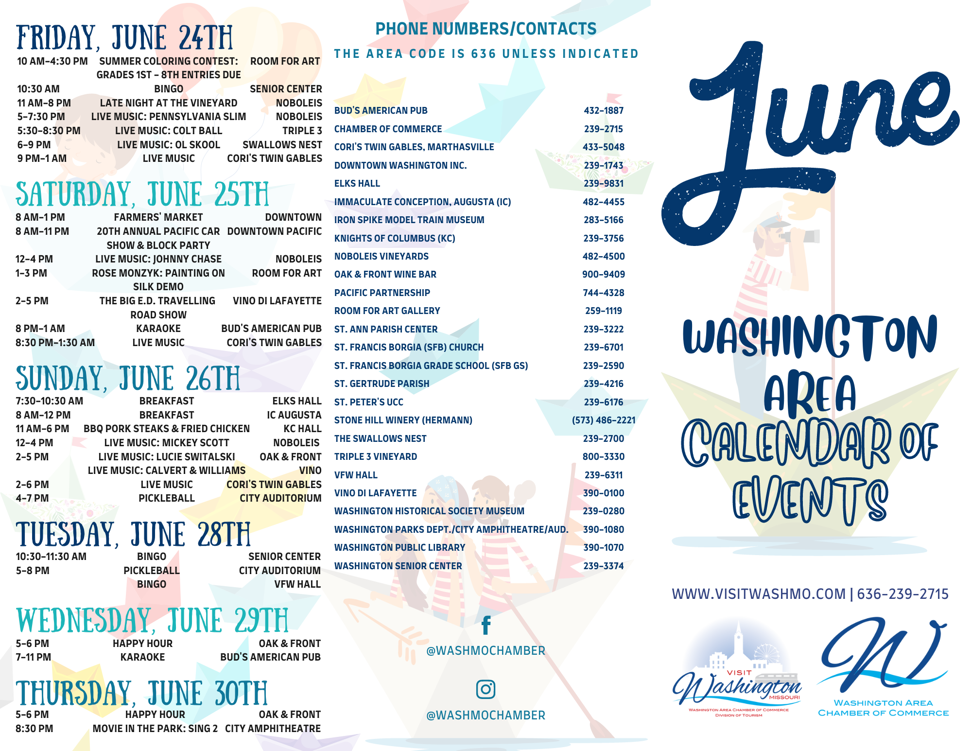 2022 June Calendar Outside Panels