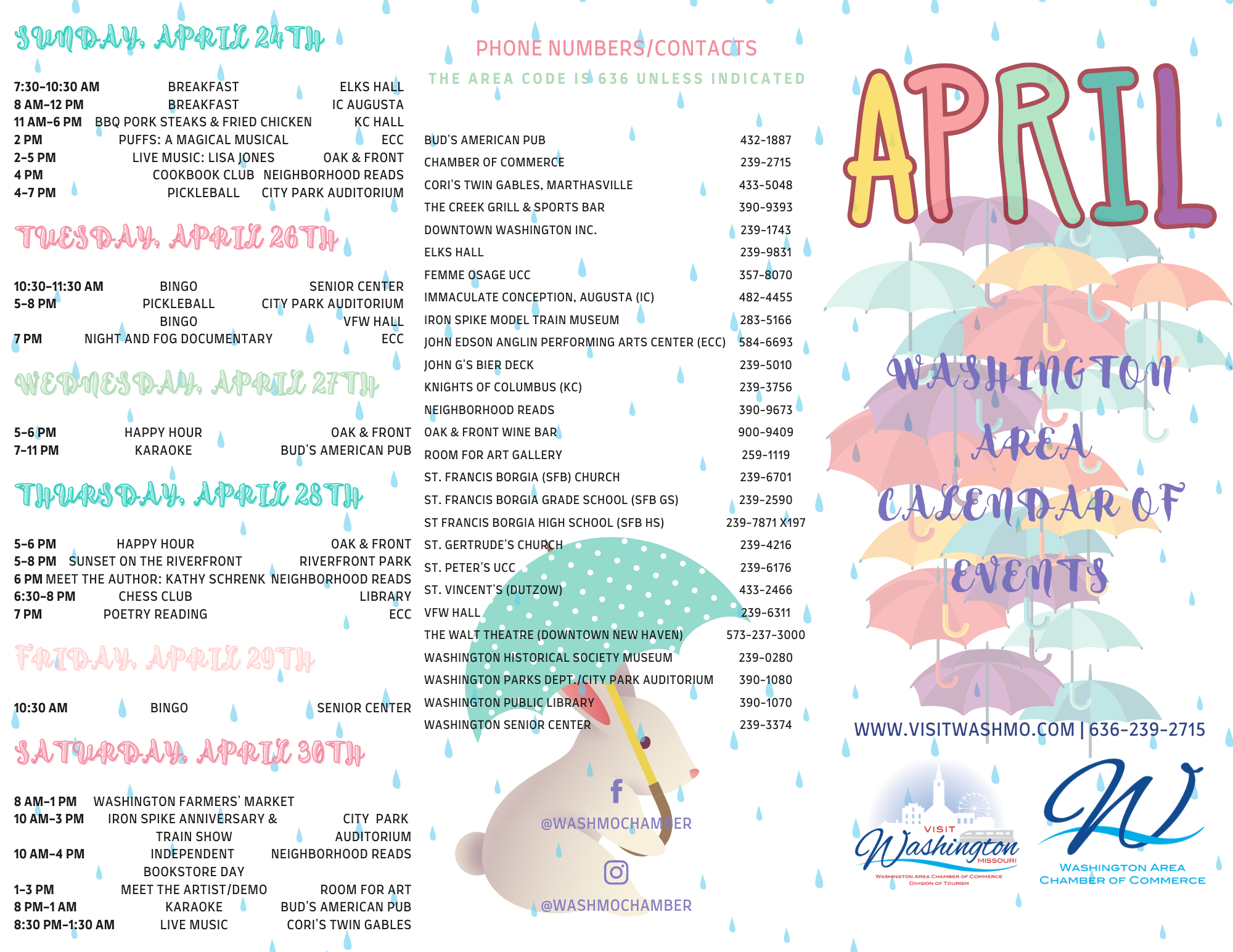 2022 April Calendar Outside Panels