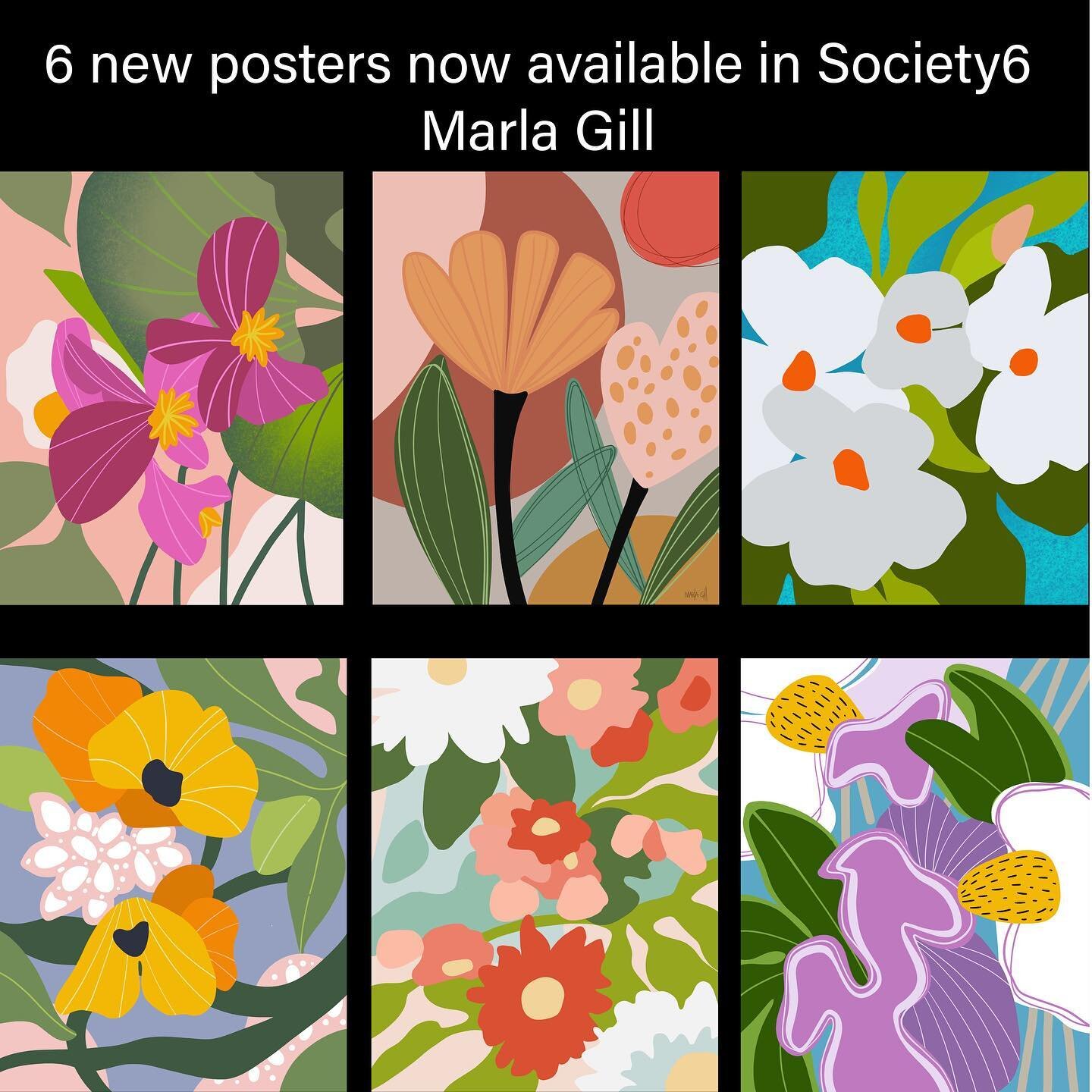 These designs will also be available as prints in my Etsy store early next week. #posters #poster #wallart #prints #printsforsale #bohostyle #bohodecor #vectorart