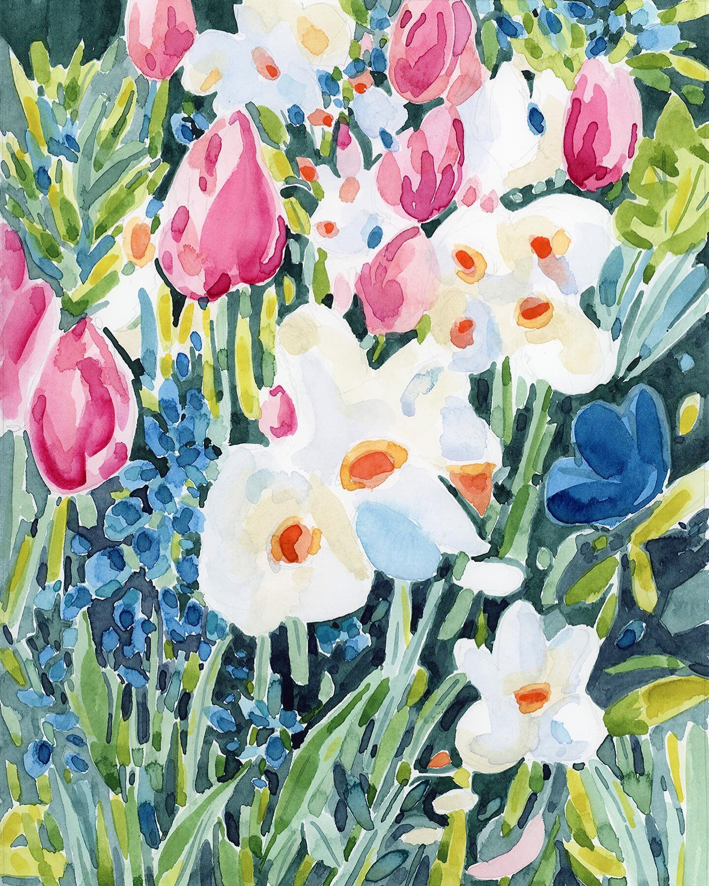 A little Watercolor on a Friday  #artprint #artprints #artprintsforsale #artprintsonline #artprintforsale #artprinting #etsyshop #etsy #etsyhandmade #watercolourpainting #watercolorartist #watercolorflowers #springflowers #wallart #wallartprint