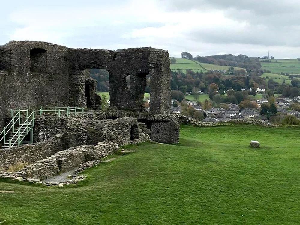 A view of Kendal in South Cumbria from inside the ruins of Kendal Castle