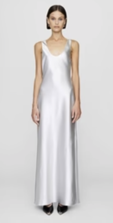 Anine Bing Camille Dress in Silver