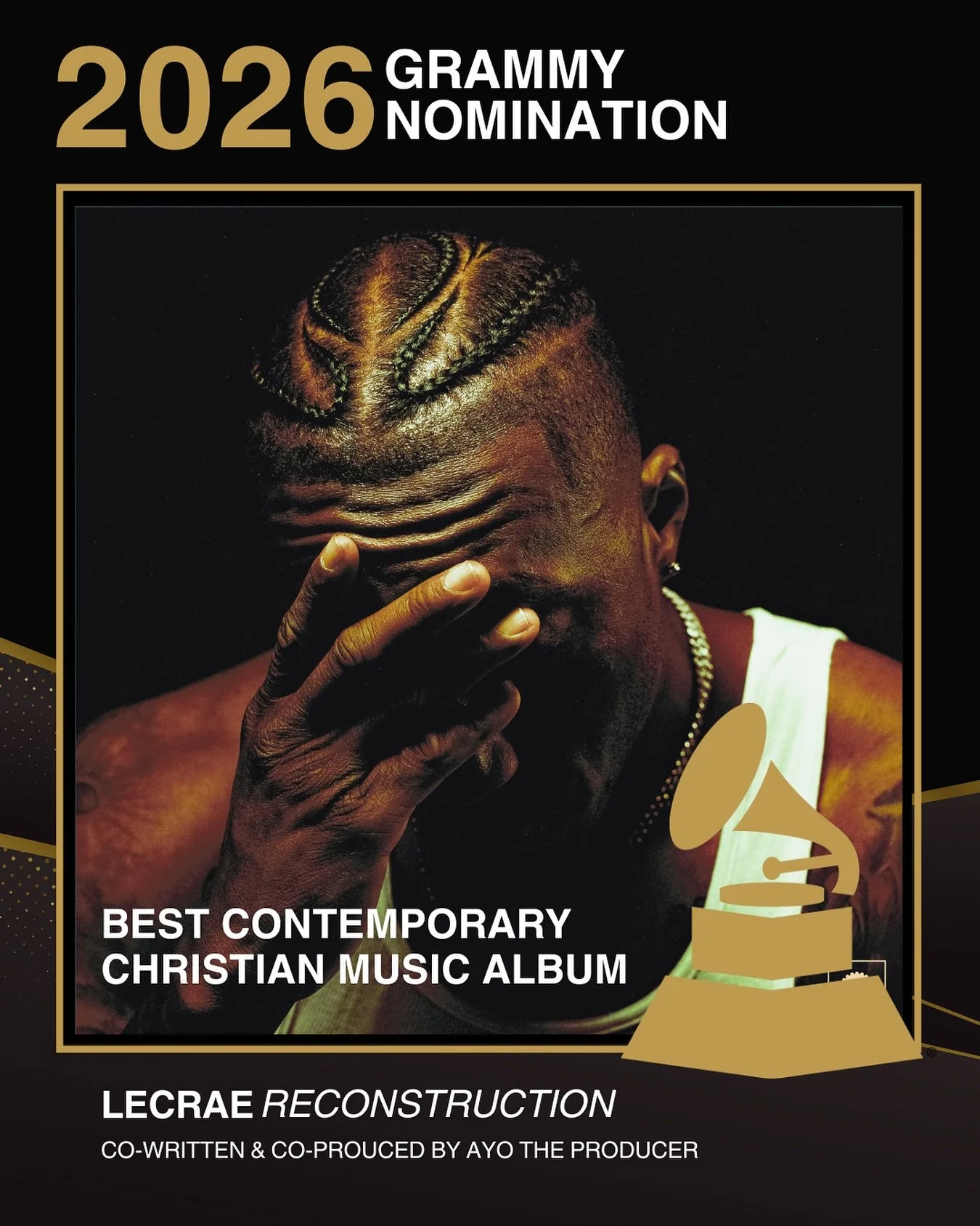Happy birthday! &amp; congrats to @ayotheproducer for his work on Grammy-nominated album &lsquo;Reconstruction&rsquo; by @lecrae. 💫