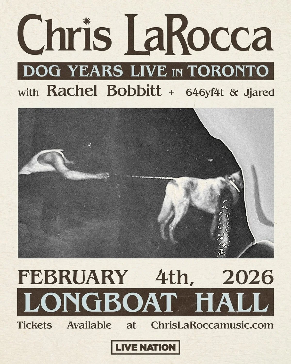 see @chrislarocca_&rsquo;s &ldquo;dog years&rdquo; live feb 4th! tix in his bio. ✨