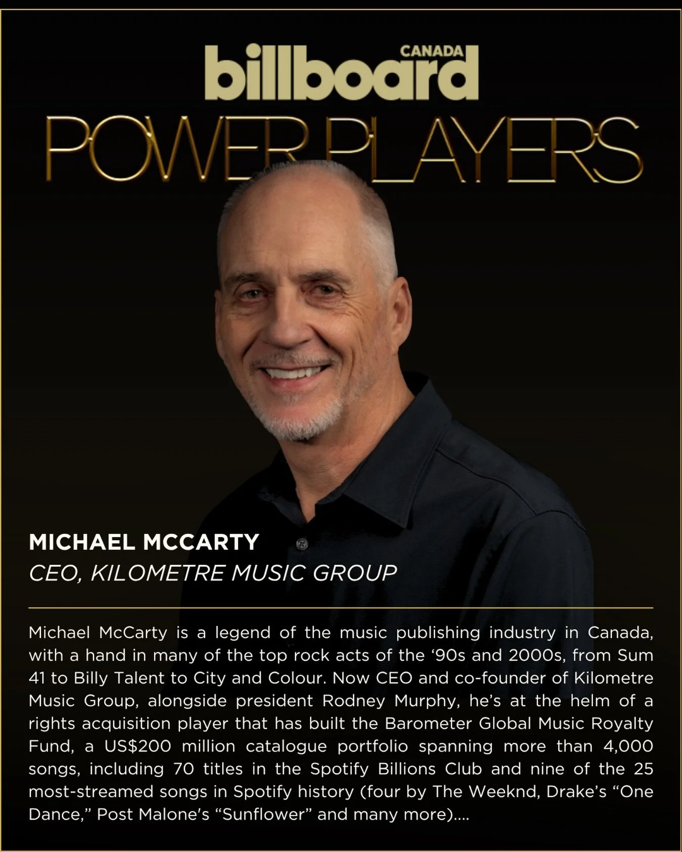 Our CEO &amp; Co-founder, Michael McCarty, is one of @billboardca&rsquo;s Power Players of 2026. ✨