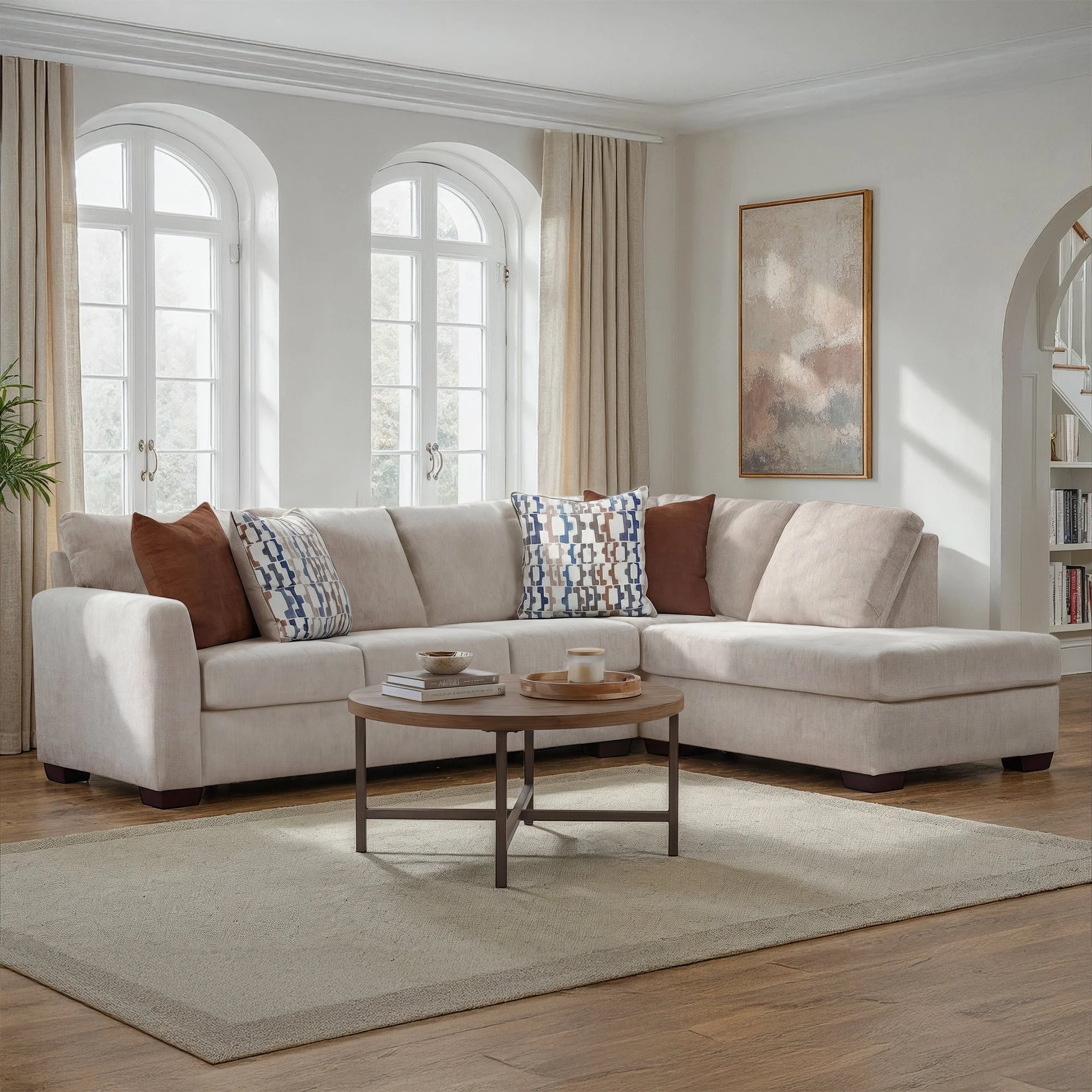 Frankie beige sectional call for availability and pricing. 