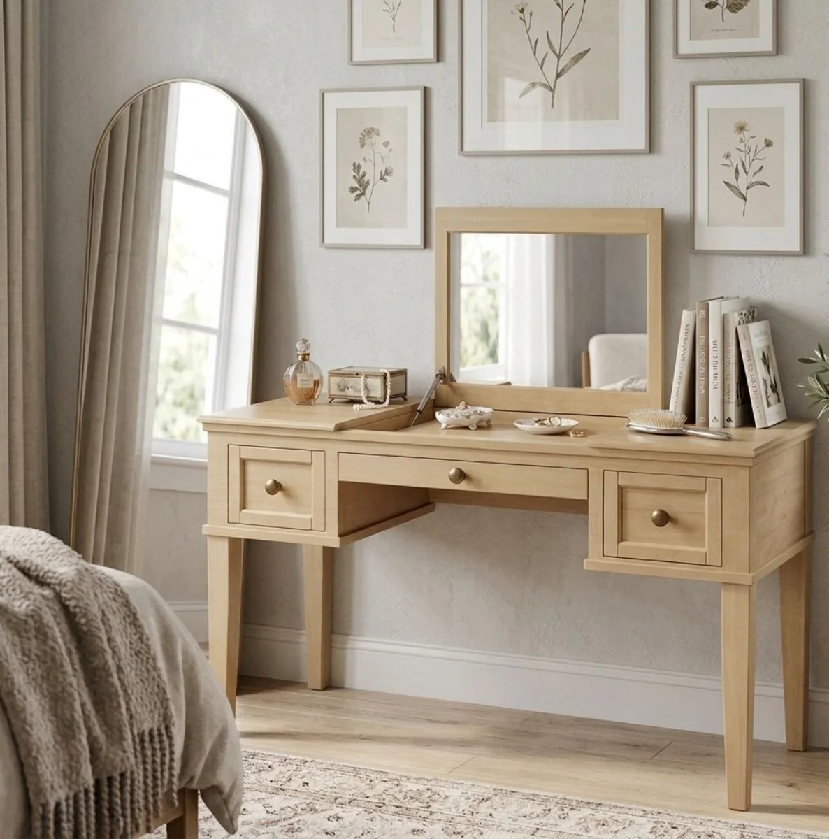 Rustic solid wood vanity with jewelry storage on the sides please call for pricing and availability. 