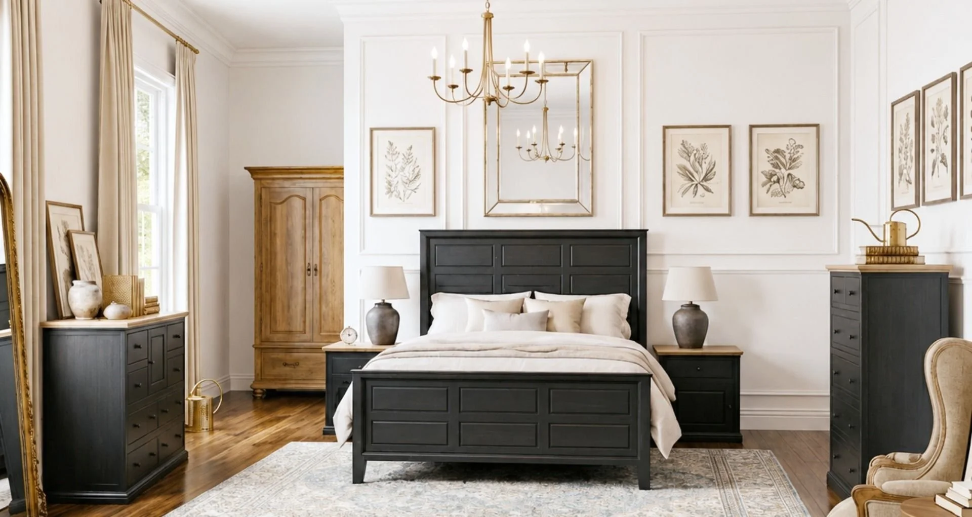The Noir King/Queen Bedroom Group please call for pricing and availability. 