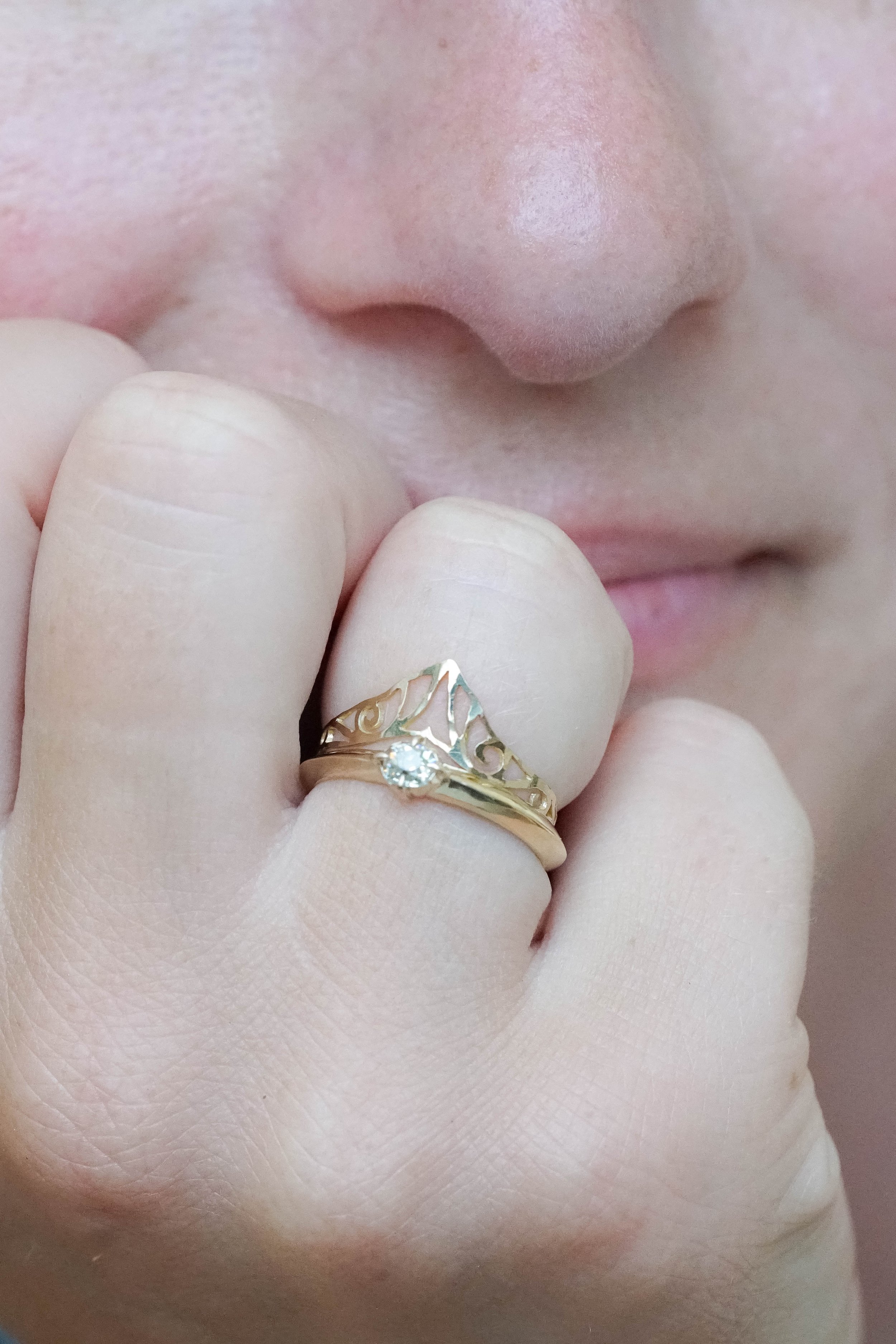Elenore Jewels Aurora Diamond Engagement Ring at Rs 35000 | Diamond  Engagement Ring in Surat | ID: 2851791465188