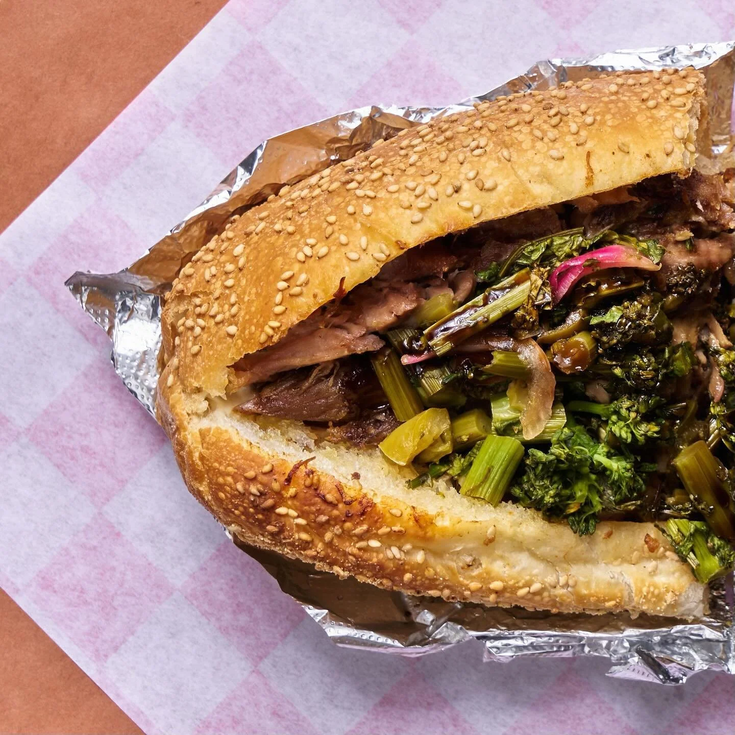 We&rsquo;ve done it. This is THE PORKY. 

Fridays &amp; Saturdays (until sold out) 

Whipped garlic ricotta 
Slow roasted Pernil style pork
House hot chop chop 
(Rabe / long hots / pickled onion)

Topped with balsamic glaze &amp; served on a full siz