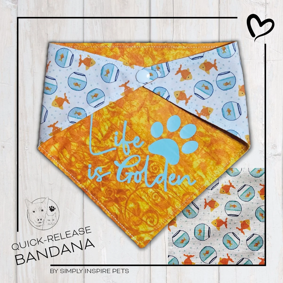 Life is Golden Bandana