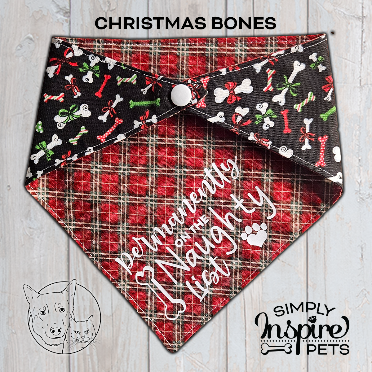 Christmas Bones Bandana