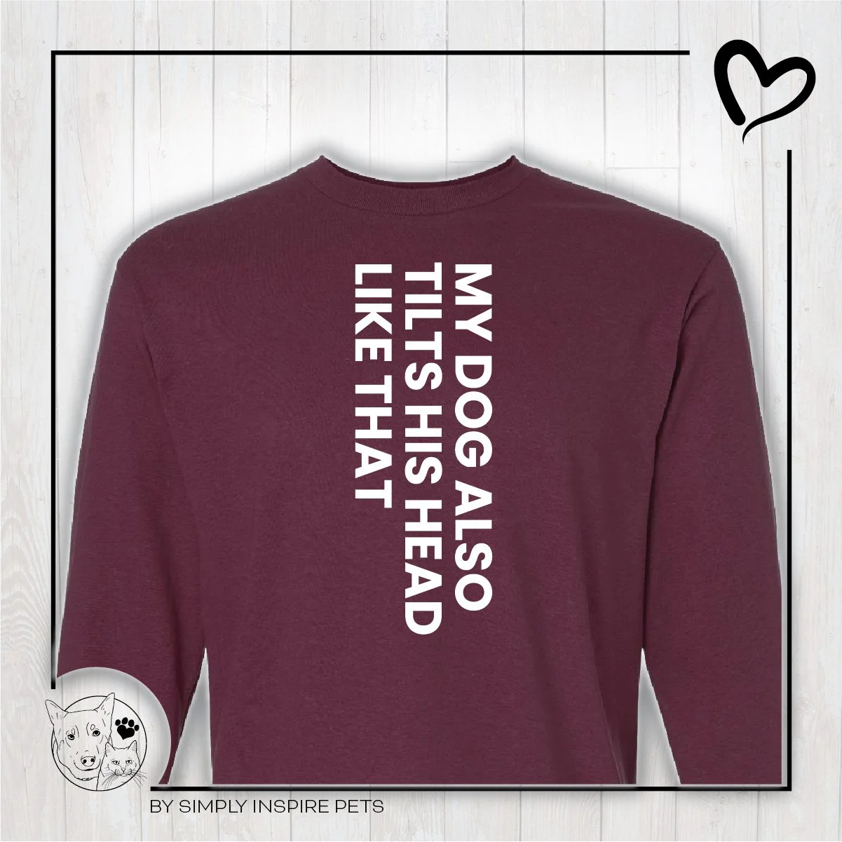 AFCS Head Tilt Maroon L/S Tee PREORDER