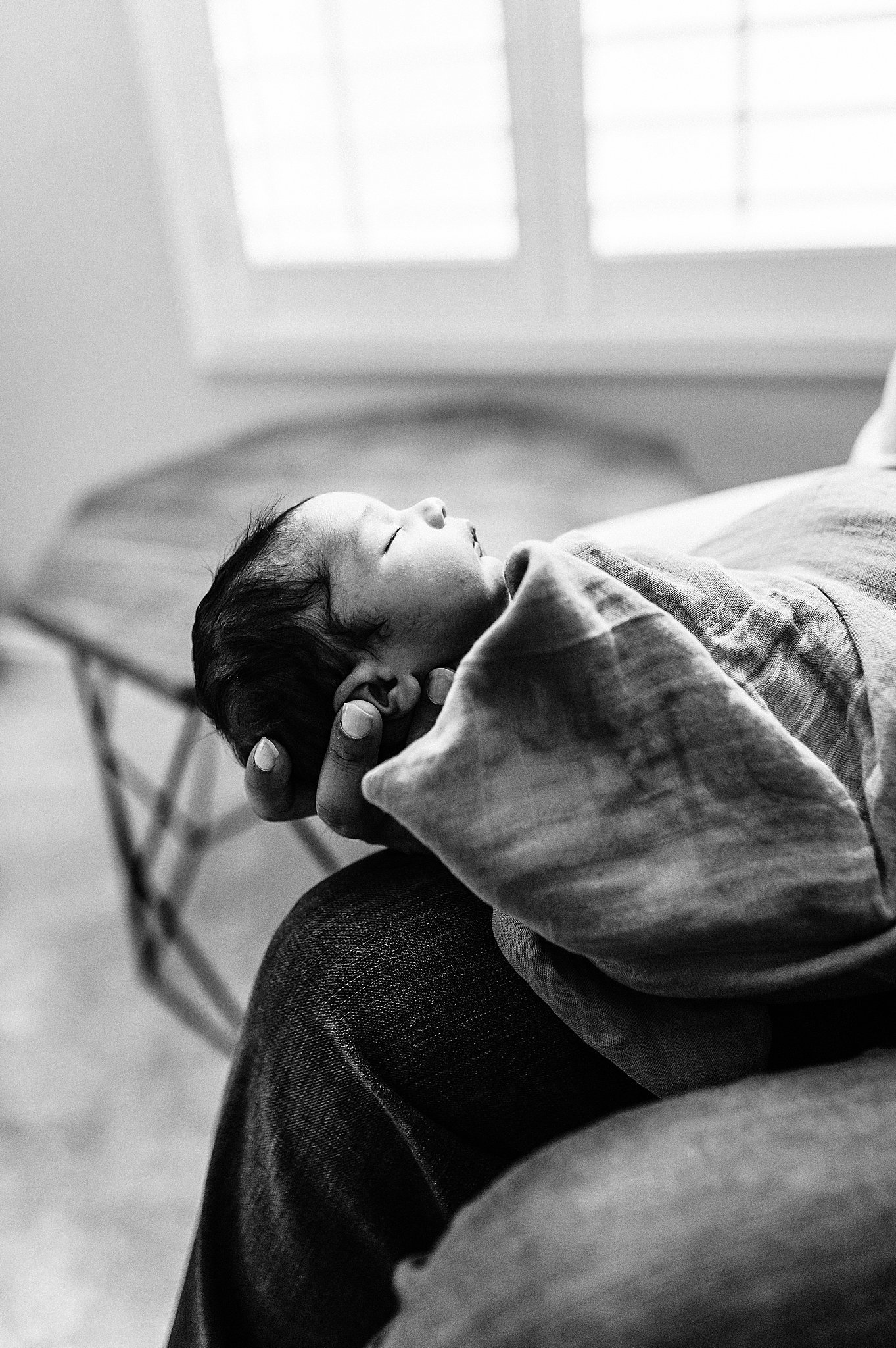 Black and white newborn images taken by Alyssa Charboneau Photography.