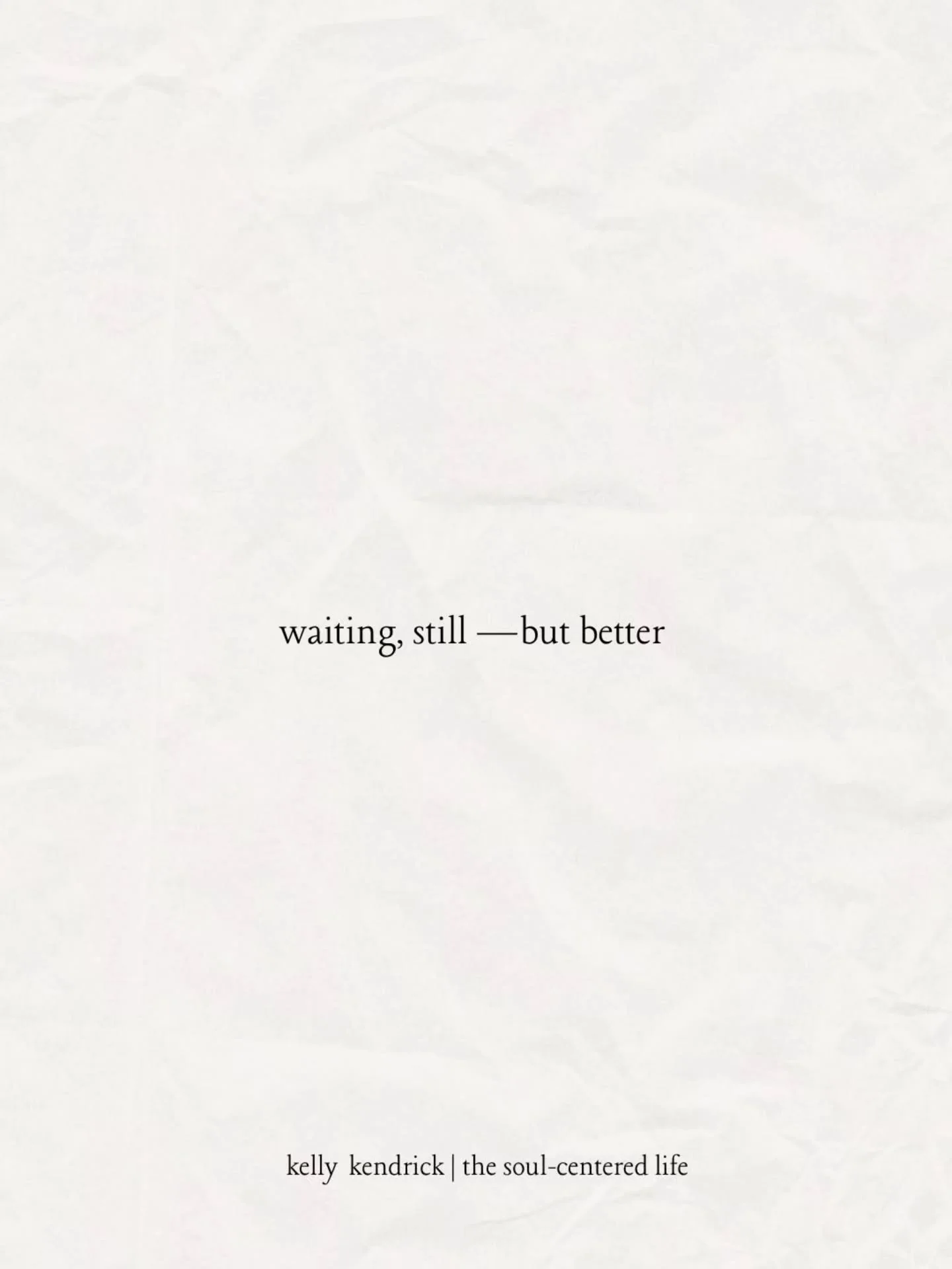 #mood ...✨️

this year, may you learn to wait a little better.

not because you're doing it wrong, but because you're doing it with more peace now. because you know what it's like to receive things that were worth the wait. 

this kind of waiting is 