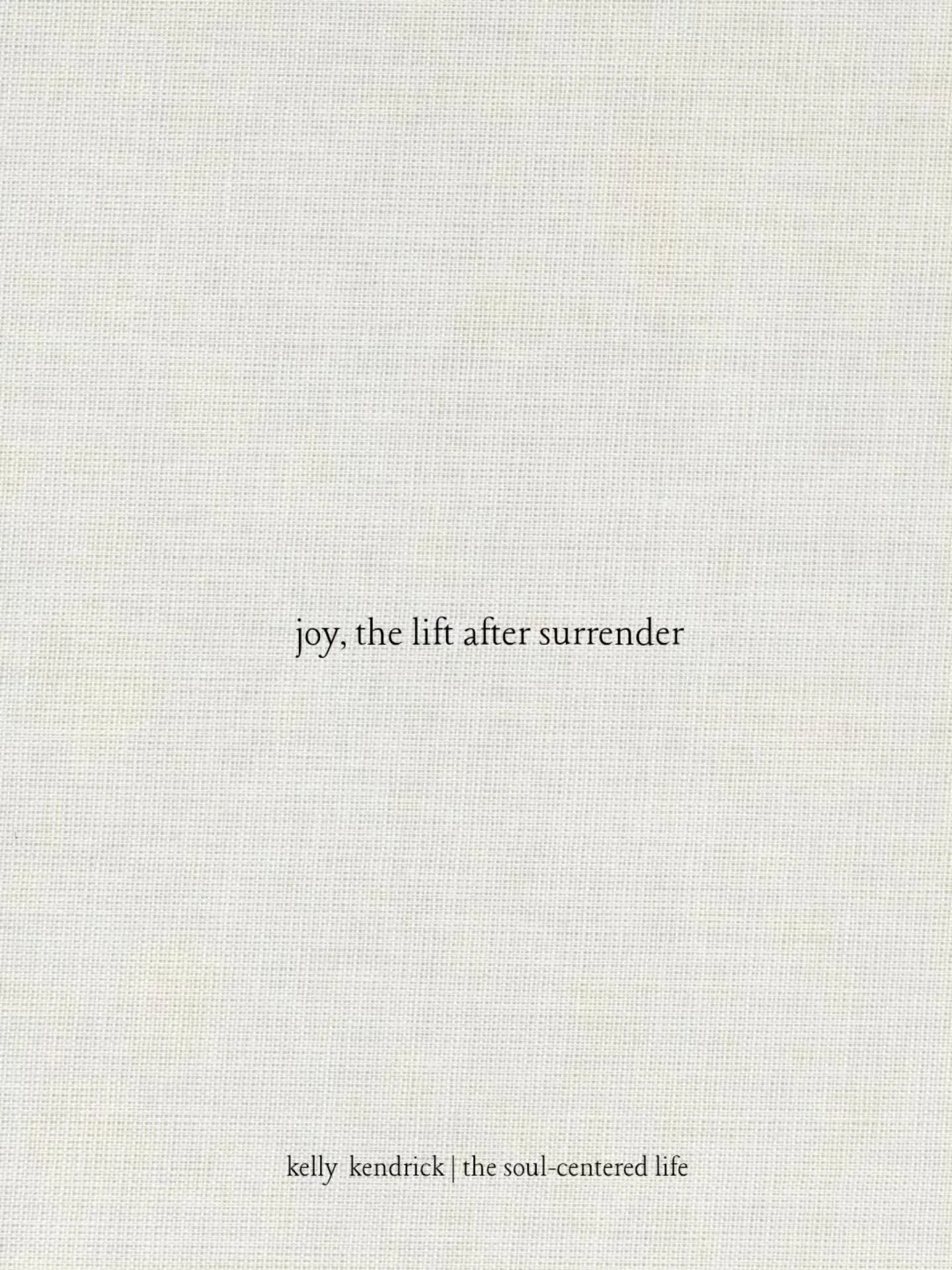 mood... I had an epiphany today...

joy didn&rsquo;t wait for clarity.
it waited for surrender.

the more I opened my hands,
the more my spirit opened too.
the more I trusted God,
the lighter everything felt.

I&rsquo;m in a new place now.
a steady p