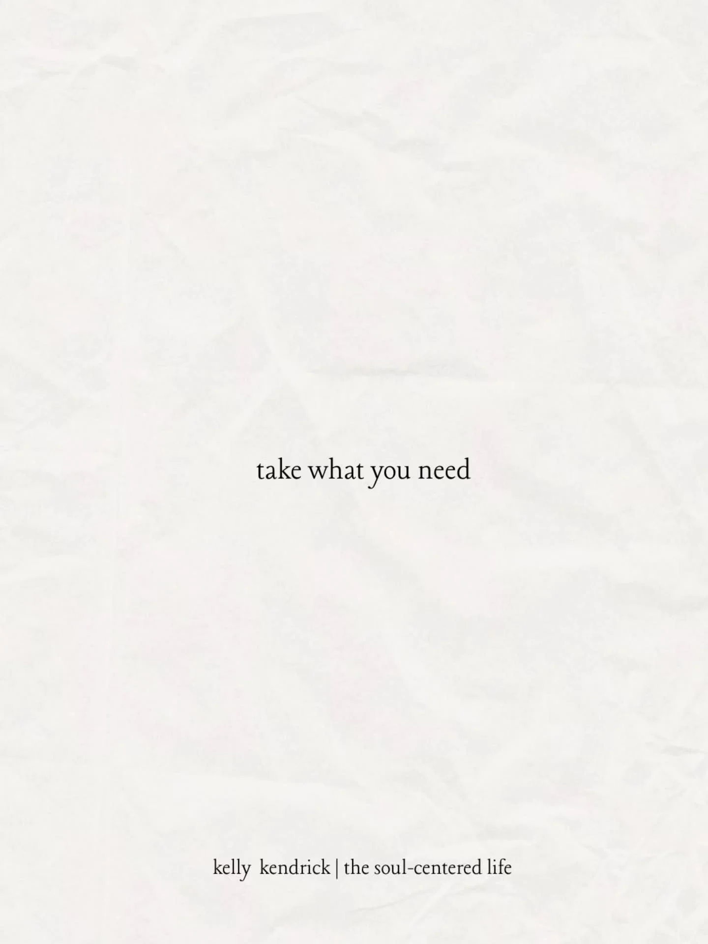 take what you need 🫶🏾