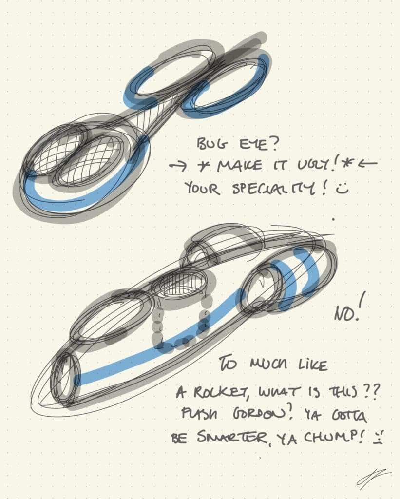 ENTER A ‘FLASH GORDON’ RABBIT HOLE OF SLEEK, SPACESHIP LOOKING HOPPERS COMPLETELY AT ODDS WITH THE REALITY OF 2050’S NY ...