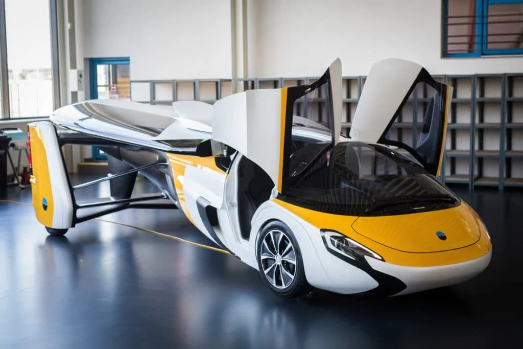 THE $1.2M AEROMOBIL FLYING CAR. VERY NICE I’M SURE, BUT NOT GREAT FOR A QUICK TRIP TO THE SHOPS OR BEING PARKED IN A BROOKLYN STREET 😀