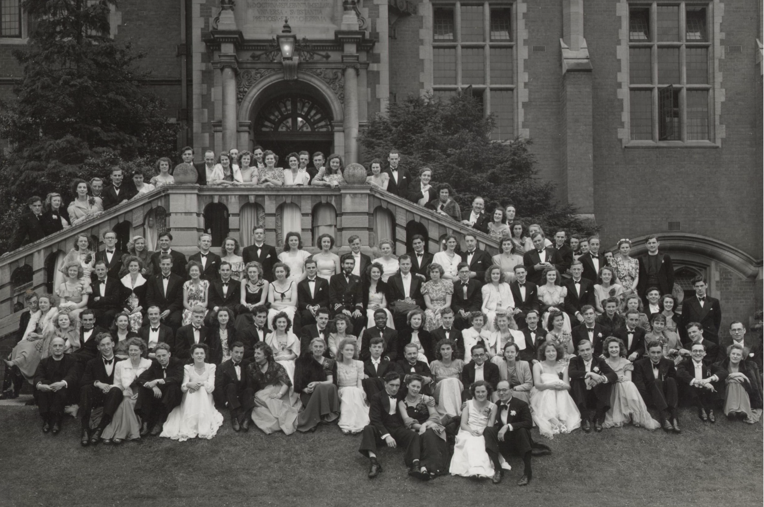 THE ONLY KNOWN IMAGE OF TAKAMATSU AT CAMBRIDGE (THIRD RIGHT, UPPER, REAR)