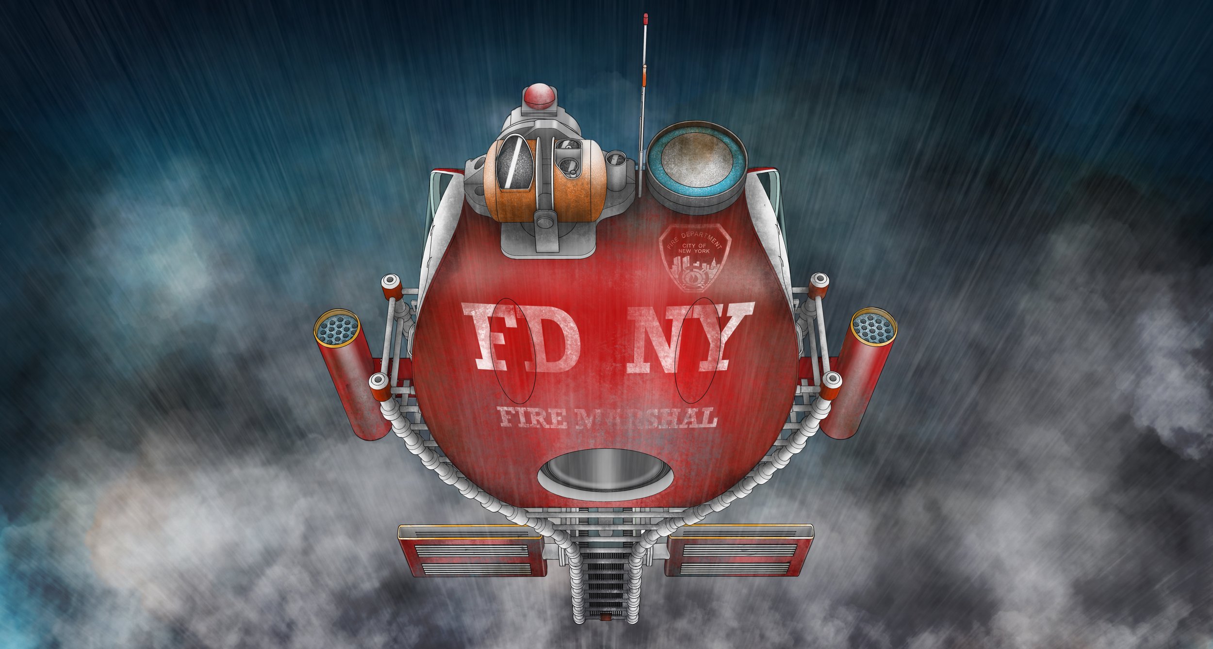 A BRIGADE FIRE HOPPER - FIRE MARSHALL VERSION - NY, 2055