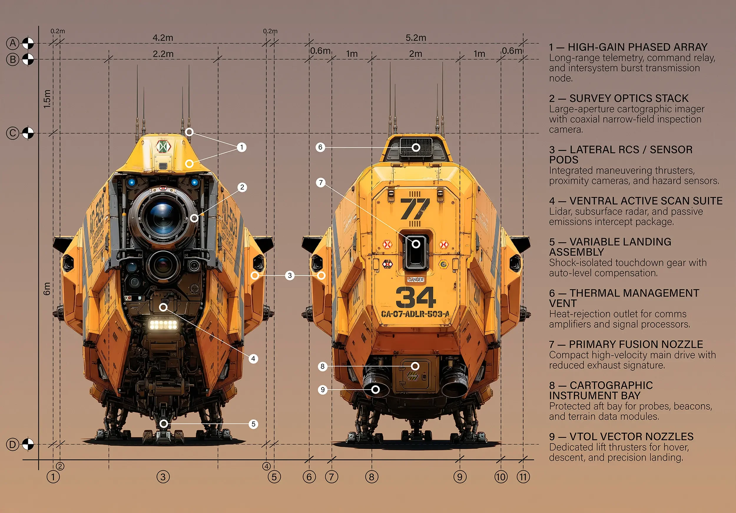 Technial extract from the Cartography Department's Drone artwork