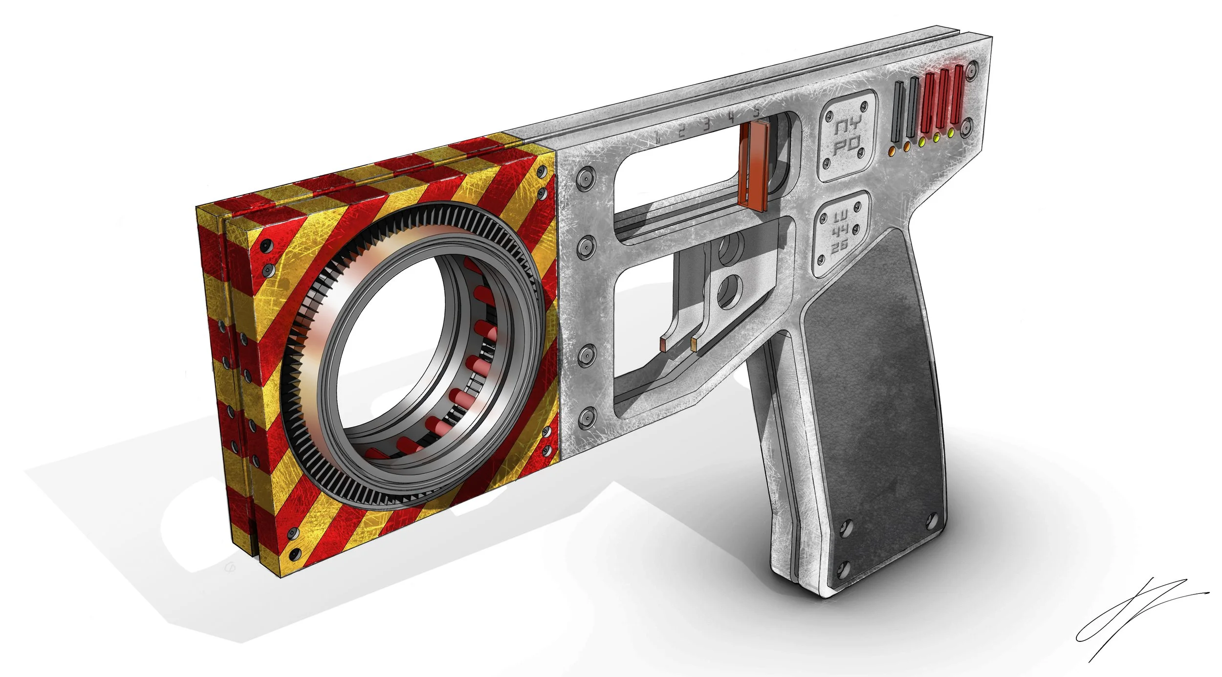 A HOT-SWAPPABLE CENTRIFUGE CARTRIDGE BASED WEAPONS SYSTEM. YUP.