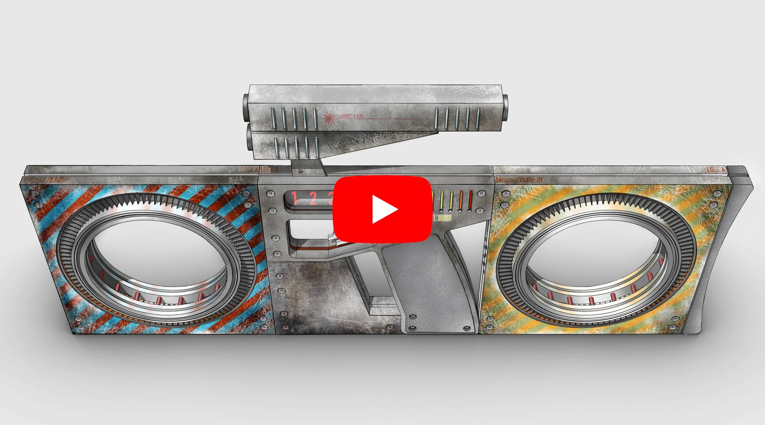 THE 2055 + NYPD'S CENTRIFUGE RIOT GUN ILLUSTRATED IN 4K!