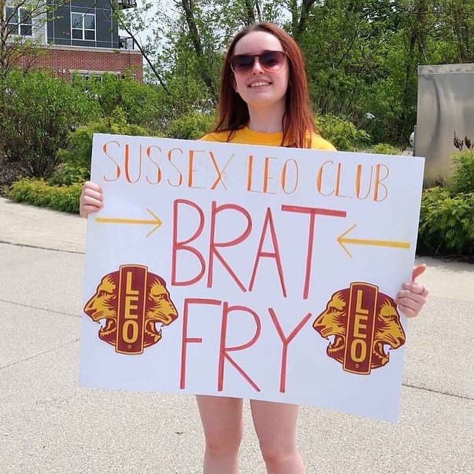 We could not have asked for a better turn out at our brat fry last weekend! Our Leos worked hard to assemble brats and hot dogs, advertise to cars driving by, and socialize with customers all while enjoying the beautiful weather. We raised over $600!