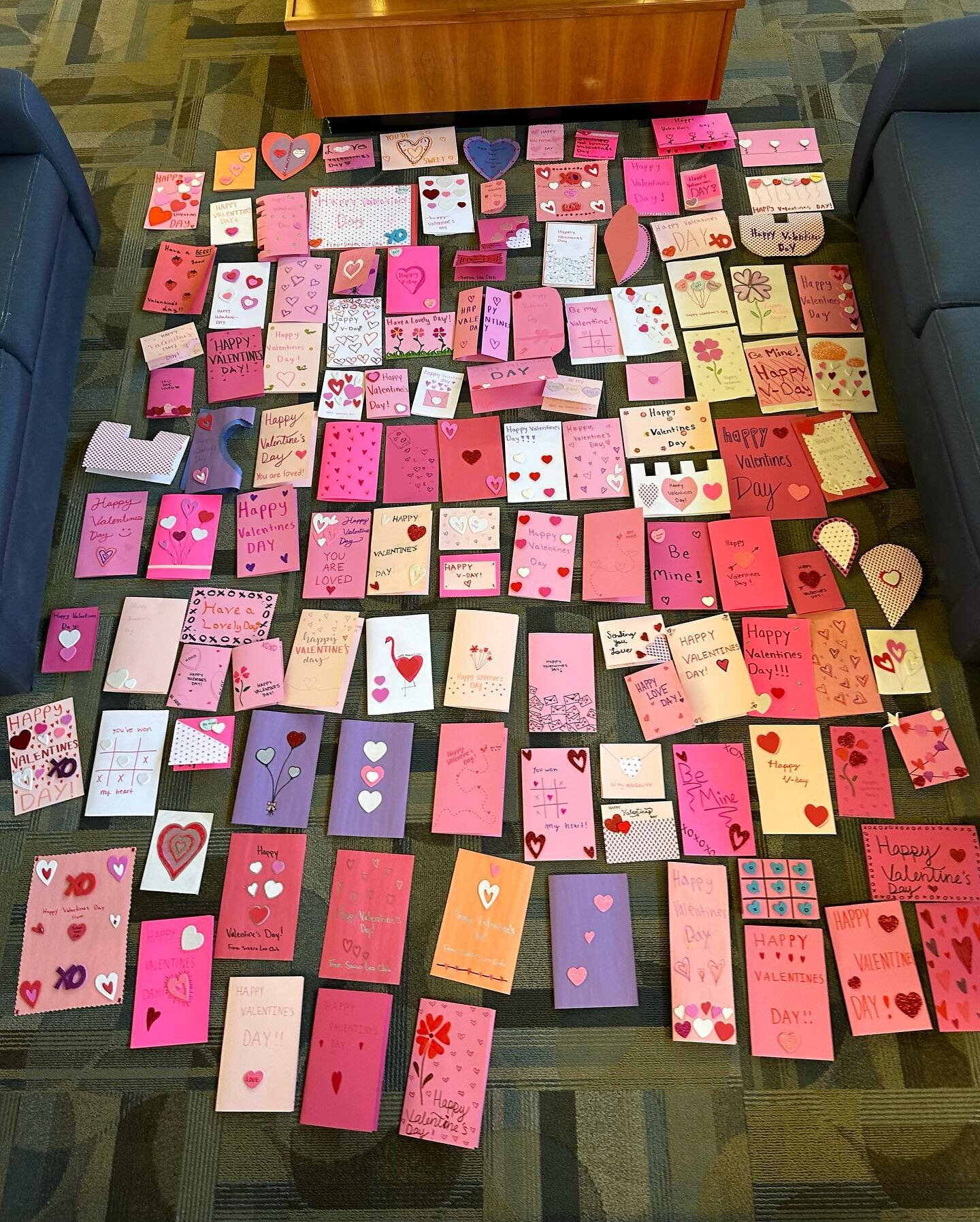 Valentine&rsquo;s Day is right around the corner, so our Leo&rsquo;s spent some time today making beautiful cards for the residents of Brookdale Senior Living! After working for about two hours, we ended up making 100+ cards! Thanks to everyone who c