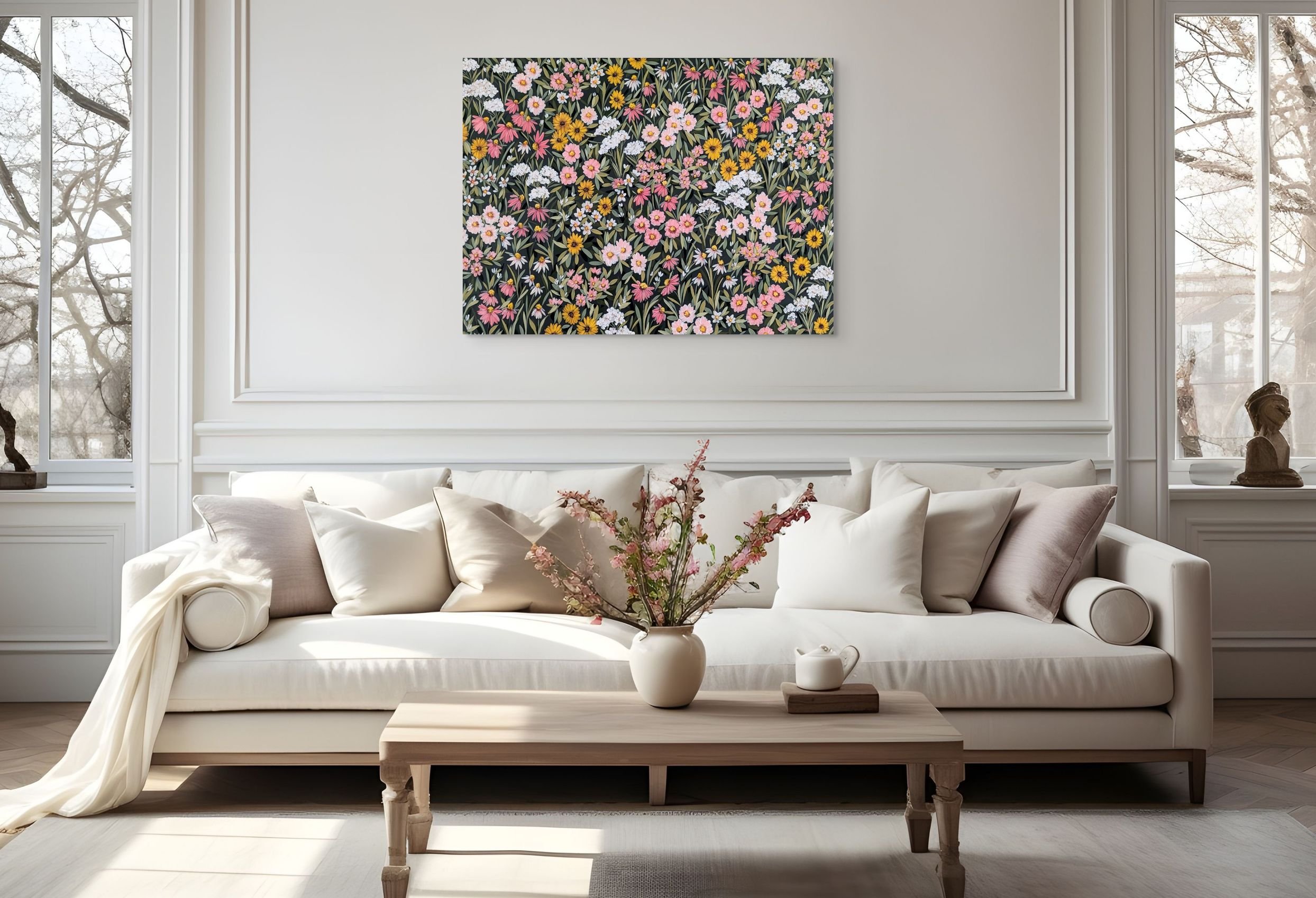 floral carpet in charcoal and peach-custom.jpg
