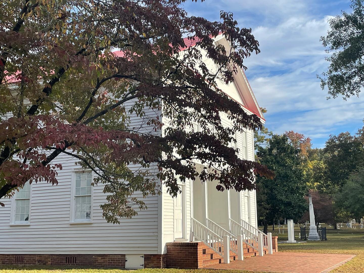 Beautiful fall morning at the old bluff, worship at 10:30 am