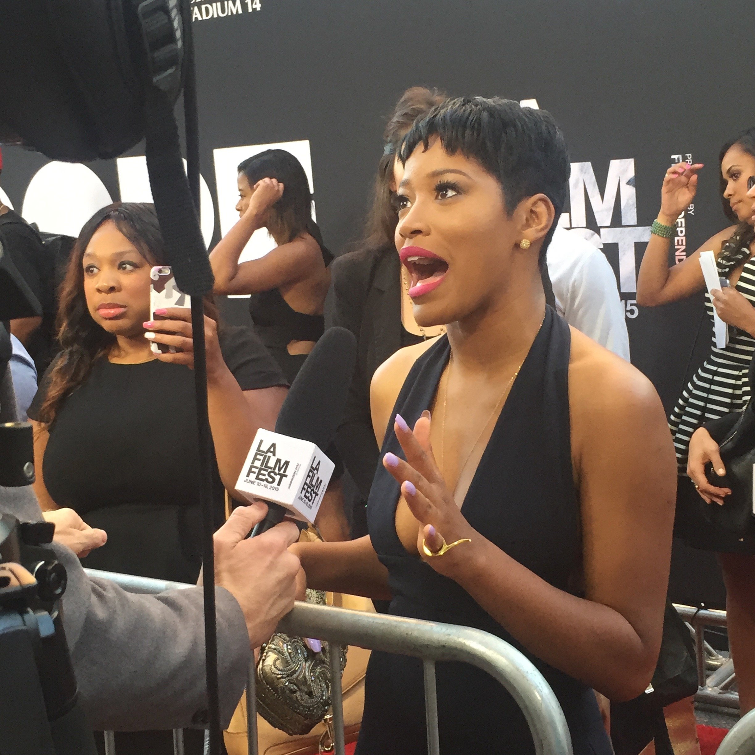 Live event social media coverage for 2015 LA Film Festival. Pictured: Actress Keke Palmer.