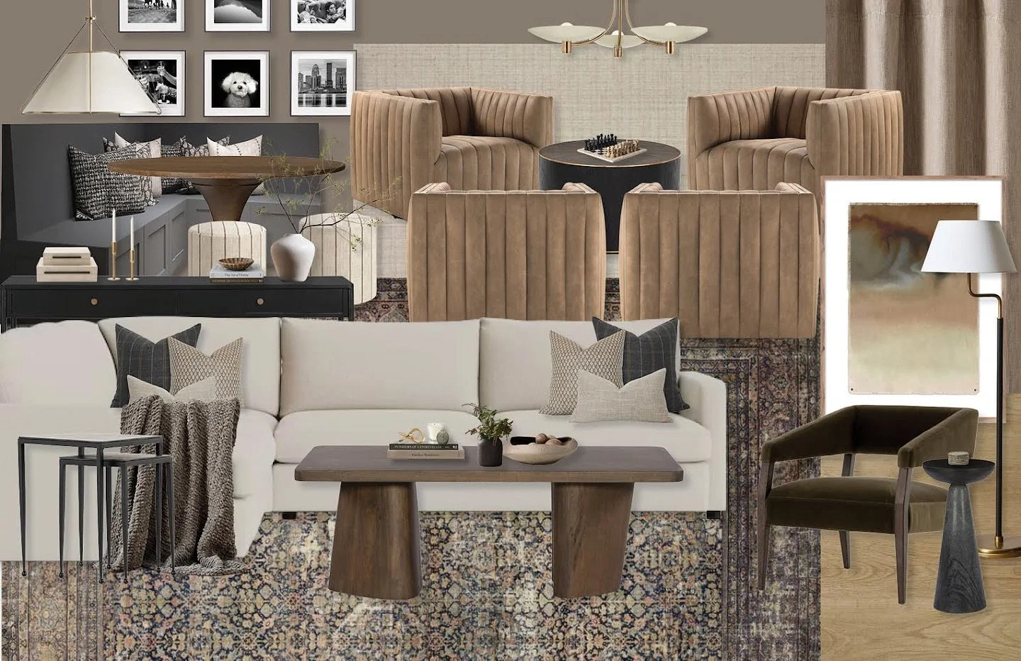 Moodboard Monday&hellip; a cozy, moody basement that basically begs you to host🍸✨

&bull;
&bull;
#louisvilleinteriordesign #louisvilleinteriordesigner #louisvilleinteriors #louisvillebusiness #louisvillelocal #interiordesign #interiorinspo #interior