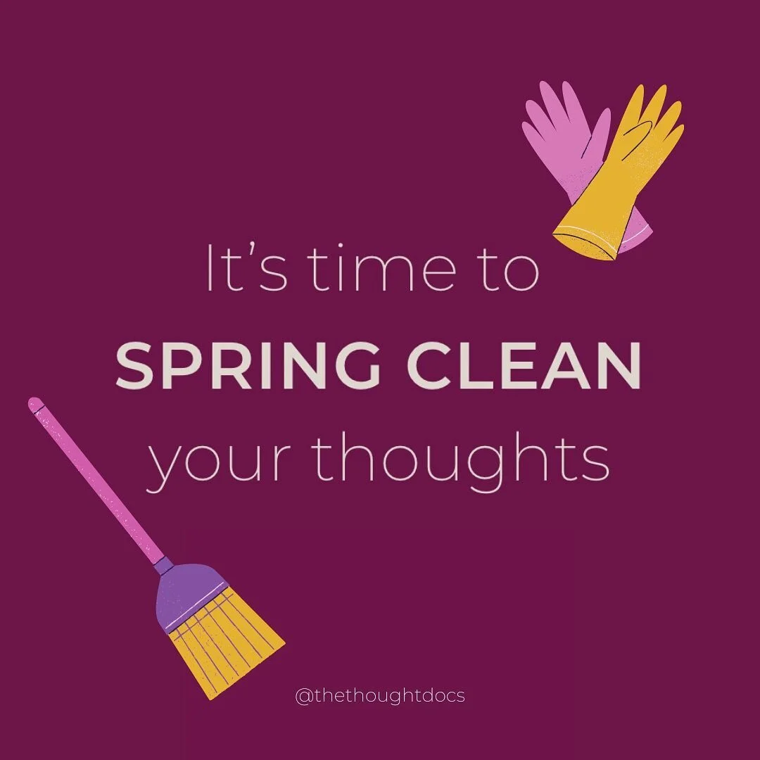 It&rsquo;s spring cleaning time! 🧹

Is anyone else purging their cupboards this time of year? 

While you&rsquo;re at it, why not filter through those thoughts in your mind? If you&rsquo;ve been carrying around any unhelpful thoughts or judgments wi