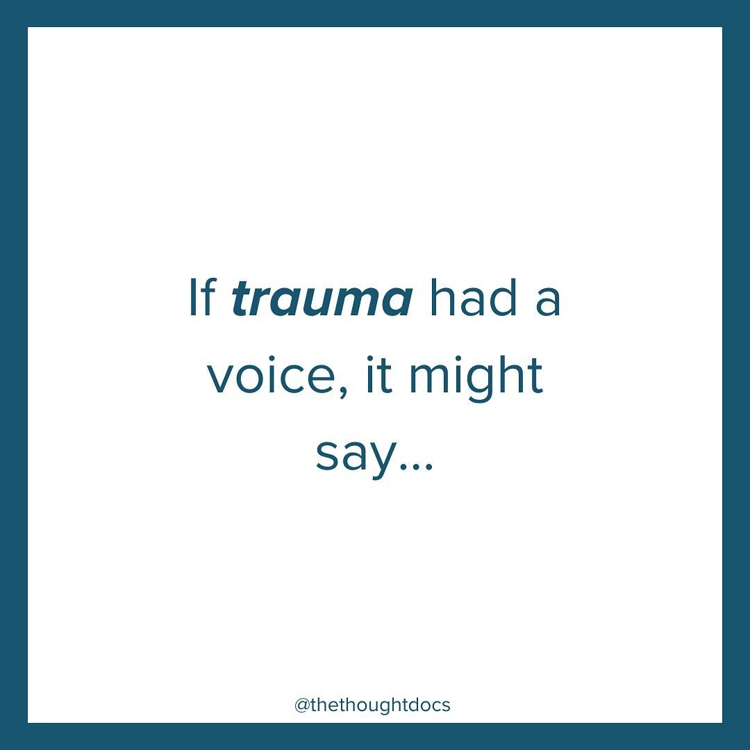 Trauma can manifest in different ways, from being in heightened states of alertness and sensitivity, to detaching from reality as a coping mechanism for escape, or to experiencing difficulties regulating emotions and behaviour. 

Trauma is complex an